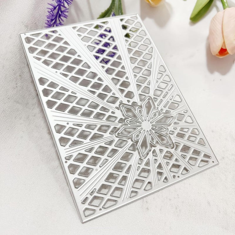 Lapoo Geometric Cutting Die for Scrapbooking - Durable, Cut Stencils for DIY Scrapbook Photo Album Decorative Paper Card, Card Making Supplies (Star Frame 5.5 x 3.9 in) - Image 3